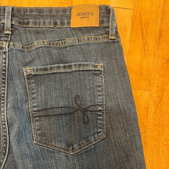 Denizen Levi’s Dark Blue Denim Stretch Jeans mid rise slim 10s 30x28 - Picture 4 of 8